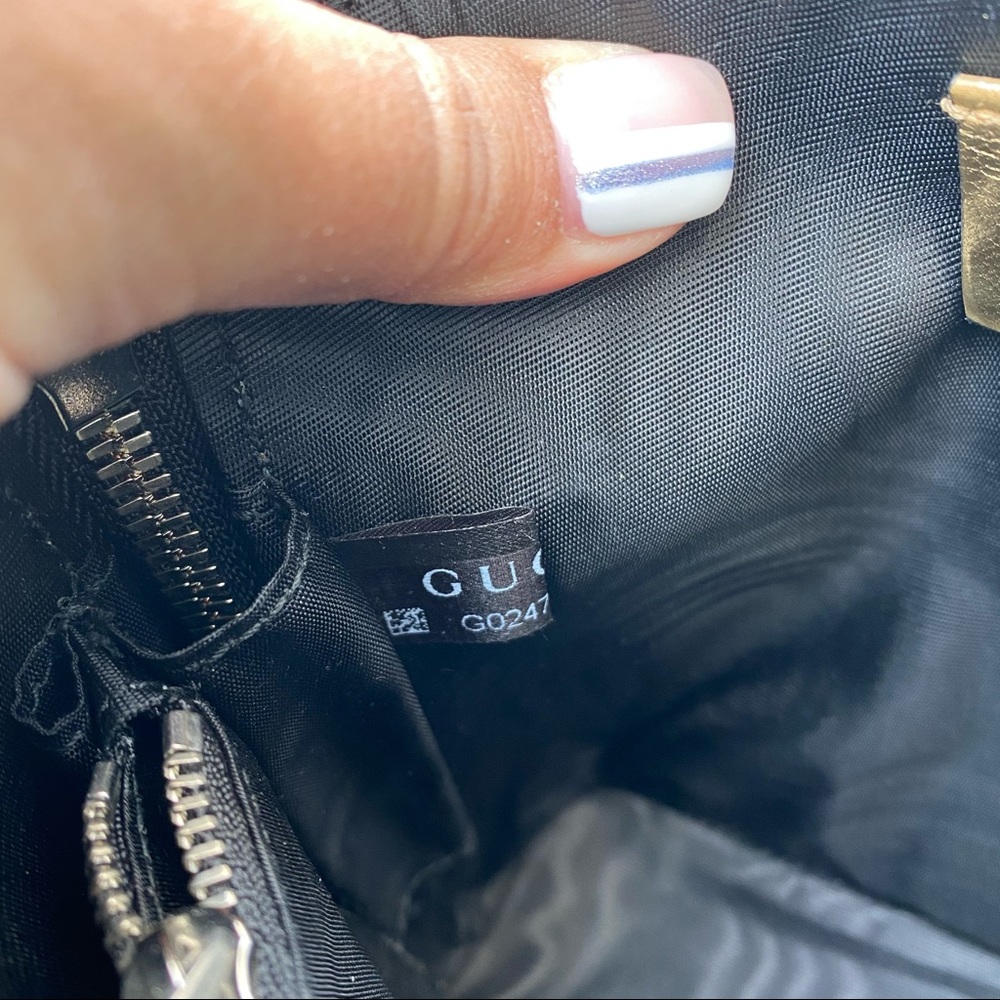Gucci “Guccy” Black and Gold Crossbody - Picture 7 of 11